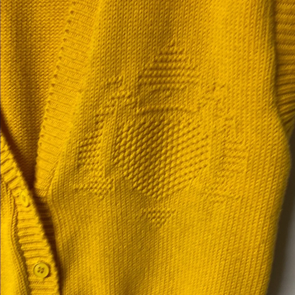 PROPHECY Vintage Mustard Yellow Knit Vest with Ribbed Edging - Picture 4 of 7